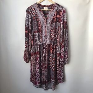 Knox Rose Purple Orange Patchwork Dress